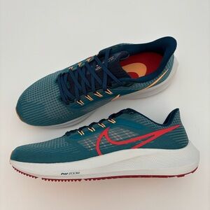 Men's Nike Air Zoom Pegasus 39 Spruce Blue Running Shoes size 11.5